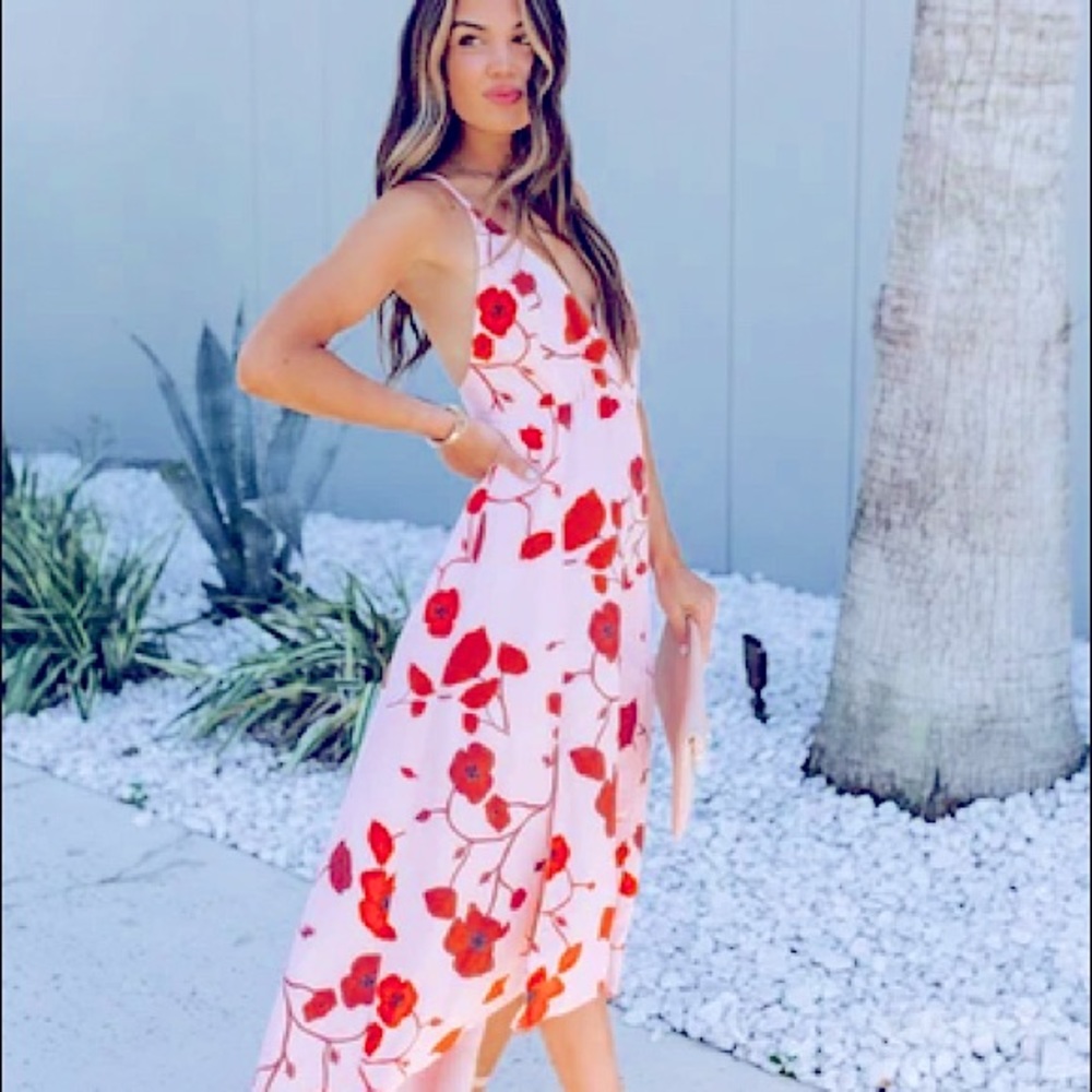 VILLA D’ESTE FLORAL HIGHLOW MAXI DRESS (Brand new)